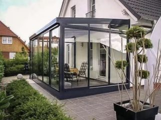 Almus kış bahçesi modern cam sistem villa tipi kış bahçesi Nur Kış Bahçesi uygulaması