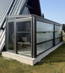 Pozantı kış bahçesi cam tavan veranda sistemi
