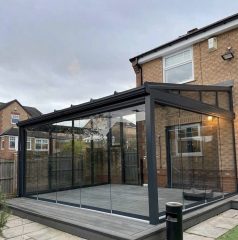 Sandıklı pergola kış bahçesi cam tavan sistemi