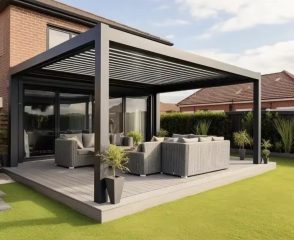 Eleşkirt pergola kış bahçesi açık oturma alanı modern tasarım