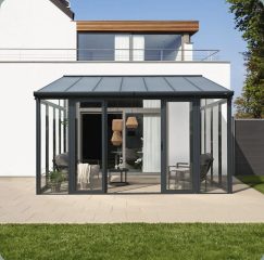 Ağaçören cam tavanlı kış bahçesi modern veranda sistemi