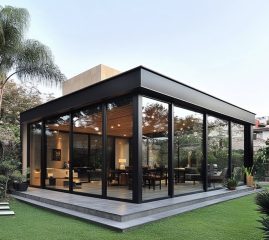 Göynücek kış bahçesi modern cam veranda sistemi