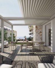 Açılır kapanır kış bahçesi modeli ve modern pergola sistemi