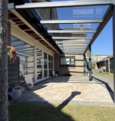 Kepez cam tavanlı kış bahçesi sistemi alüminyum veranda kapama uygulaması
